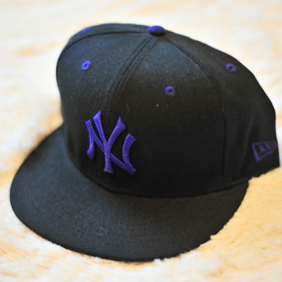 purple new york yankees hat